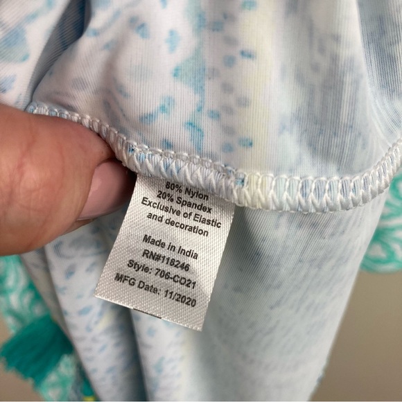 Cabana Life Coastal Cottage Off The Shoulder Dress 50 + UPF protection medium - Picture 8 of 12